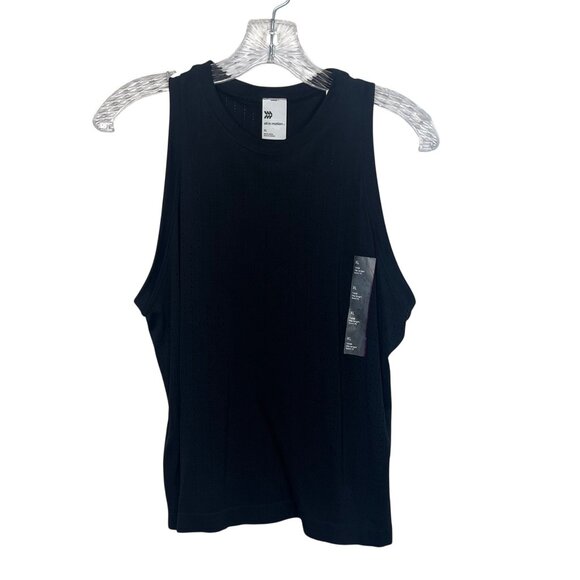 All In Motion Mesh Seamless Tank Top Semi Fit Activewear Black Size XL - Picture 1 of 11